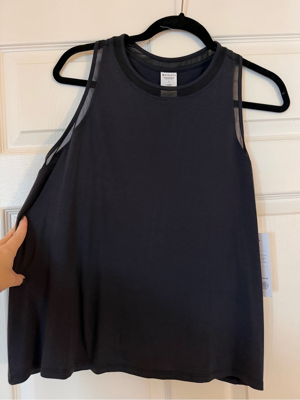 Athleta Women's Black Sleeveless Tank Top
